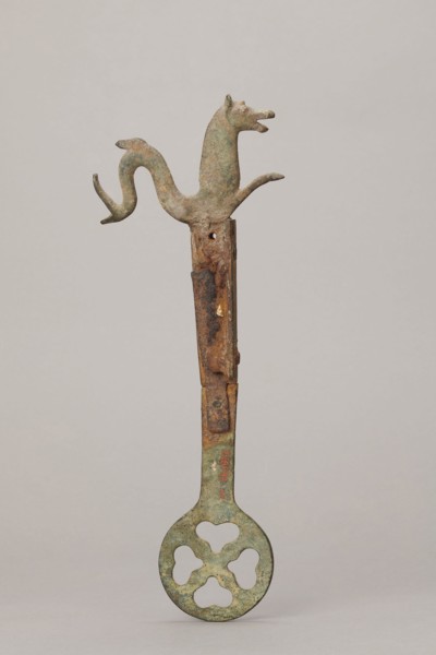 Fragment of a grave brasier, 2nd half of the 5th century, Etruria; height 30.5 cm, width 11.5 cm,