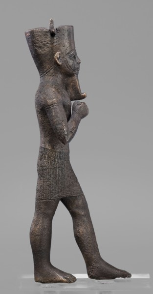 Figurine of the god Amun, Amun mythology, Egyptian deities, male figurines, Egyptian art, Once