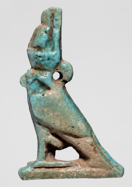 Amulet - Horus; falcons, birds, sacred animals, amulets, Horus myth.. Amulet of Horus in the form