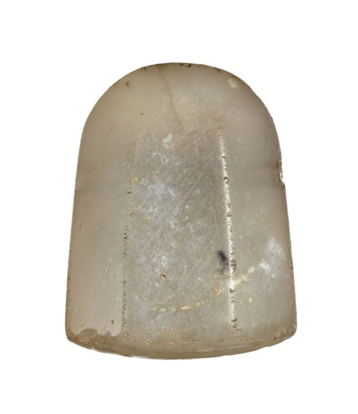 Stamp seal with a scene of adoration of divine symbols, unknown Neo-Babylonian workshop. On the