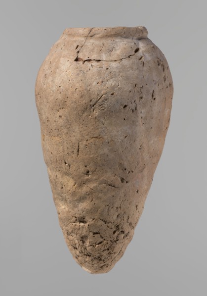 Vessel, Egyptian pottery, hand-made clay vessel, ceramics, Old Kingdom, c. 2686–c. 2181 BC, Edfu;