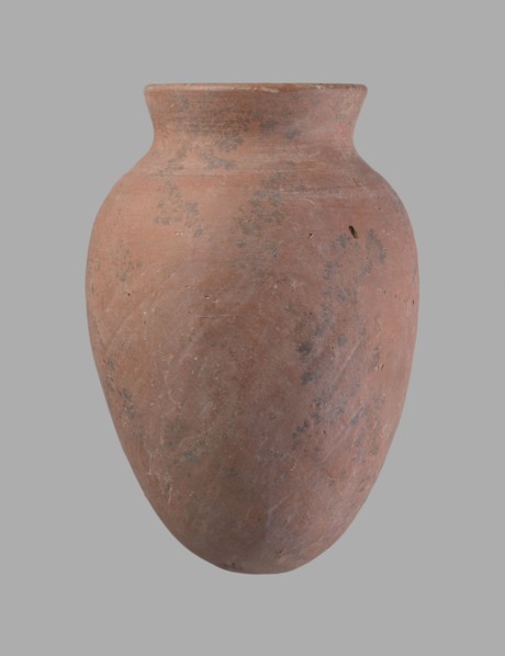 Vessel, Egyptian pottery ceramic clay vessel, c. 2686–c. 2181 BC Old Kingdom ?, from Edfu; vessel,