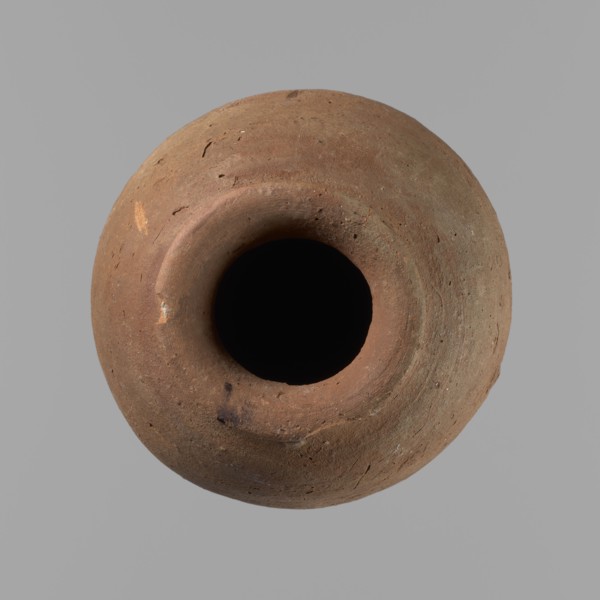 Vessel with hieratic inscription, Ceramics: Egyptian conical clay vessel Nile clay NB2, Vienna