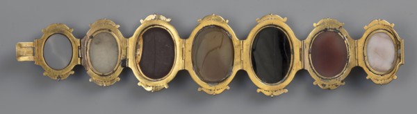 Bracelet with cameos, made by, Roniker, E. - purchased, ancient Roman-period/19th century AD