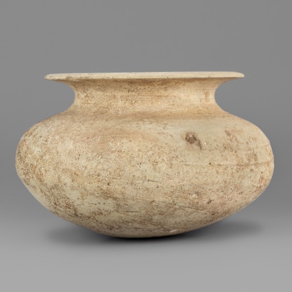 Vessel, unknown northern Mesopotamian workshop; viseless vessel for oils and ointments; low vessel