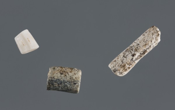 Set of three beads, unknown Northern Mesopotamian workshop, Early Jazira III period ca. 2600–ca.
