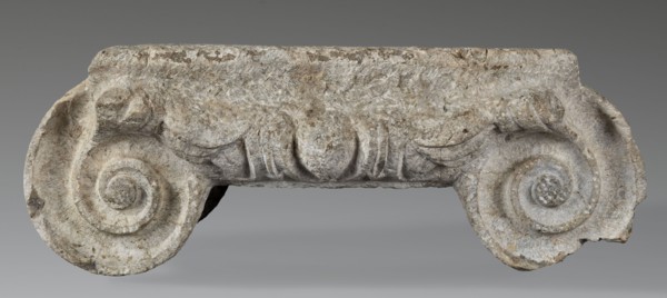 Ionic capital, unknown author, Roman architecture, capitals architect, volutes, ovoid ornament,