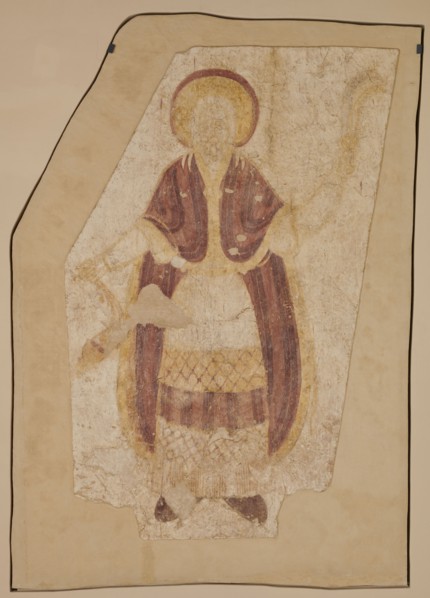 Wall painting: High Priest Aaron, Nubian workshop; wall painting, censer iconographic, liturgical