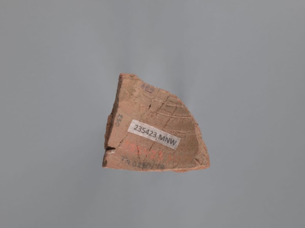 Bottle fragment, unknown North Egyptian workshop, bottles, Egyptian pottery, tableware, figurative
