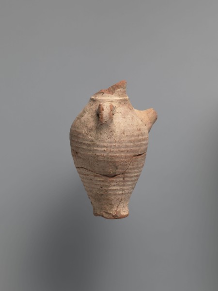 Water vessel qulla, bottle, Coptic vessel. Water vessel bottle, gulla. Ovoid, elongated body, wider