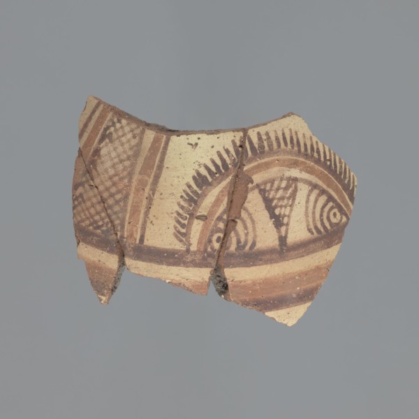 Bottle fragment, unknown Egyptian workshop. Fragment of a small water bottle, probably qulla type.