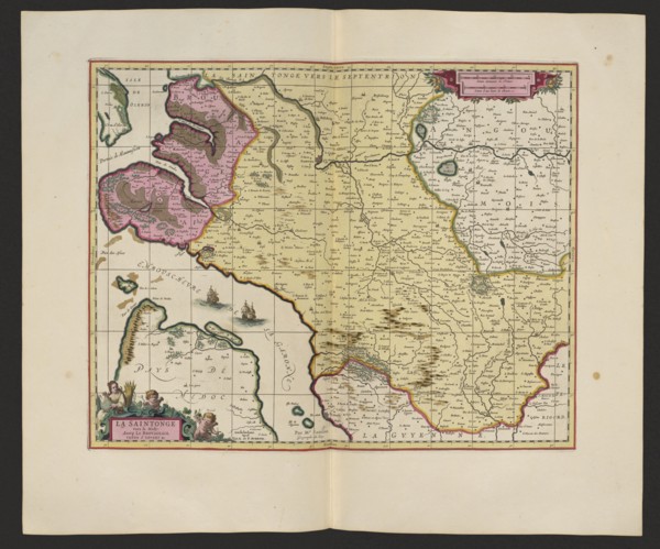 La Saintonge vers le Midy auecq. le Brovageais, terre d'Arvert &C.; Gerard Valck 1651/52–1726 and