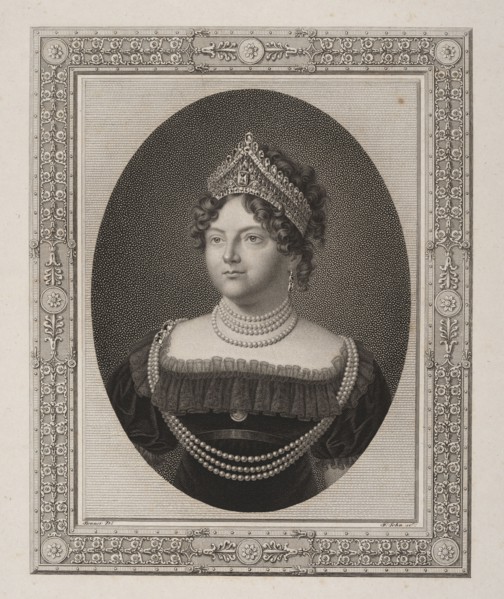 Maria Feodorovna Sophie Dorothea of Württemberg, 1759–1828, wife of Tsar Paul I. Engraving after a