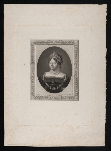 Maria Feodorovna Sophie Dorothea of Württemberg, 1759–1828, wife of Tsar Paul I. Engraving after a