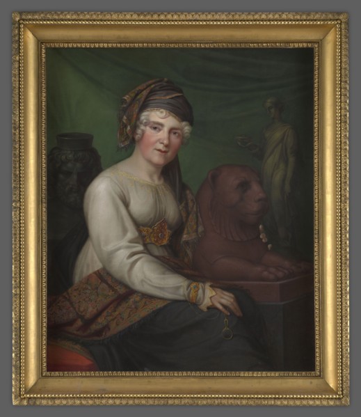 Helena Radziwill, née Przezdziecka 1753–1821, painted by Ernst Gebauer 1782–1865. Seated, body