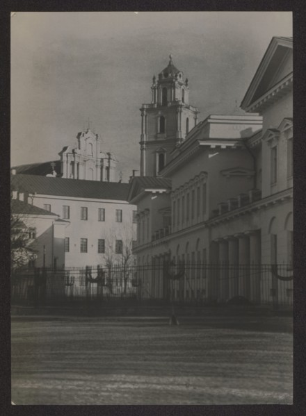 Vilnius. Bishop's Palace later Representative Palace and Church of St. John the Baptist and St.