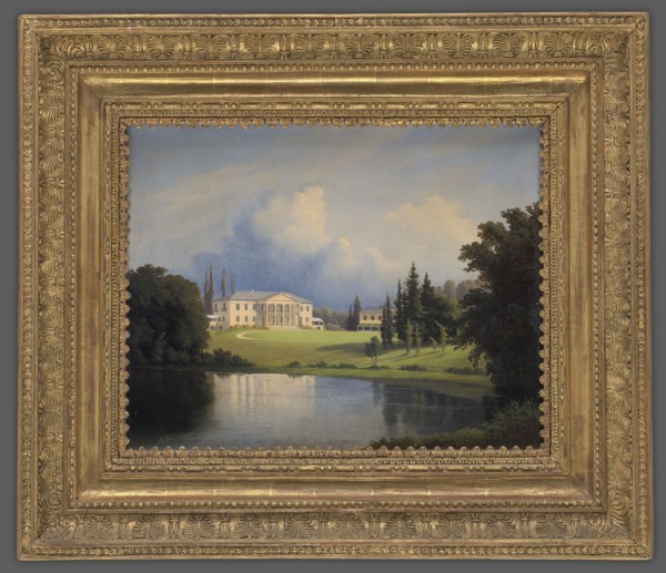 Palace in Szpanów, Peyer, Heinrich fl. 1844–1862 painter, Radziwill, palace Nieborów, after 1852,