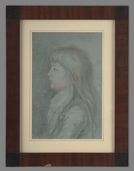 Michal Gedeon Radziwill 1778–1850 — painter. Boy, ca. 5 years old, in profile turned to the left.