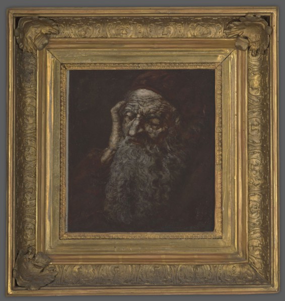 Saint Jerome, copy after a copperplate engraving by Dürer, unknown author, Dutch painting. Portrait