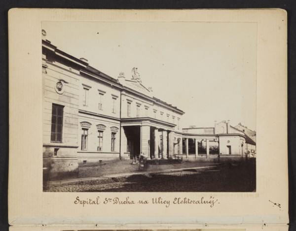 Warsaw. Hospital of the Holy Spirit on Elektoralna Street building designed by architect Józef
