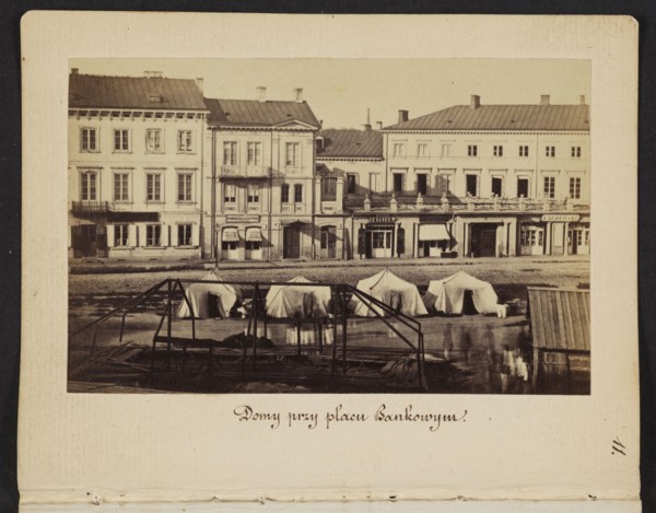 Houses at Bankowy Square Eastern frontage of Rymarska Street with Aleksander Przezdziecki's palace
