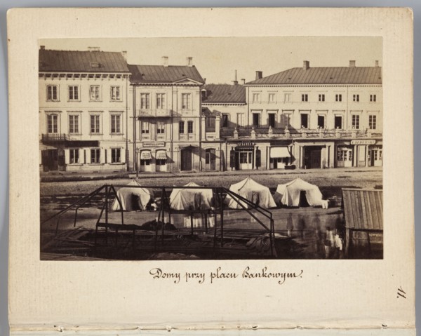 Houses at Bankowy Square Eastern frontage of Rymarska Street with Aleksander Przezdziecki's palace