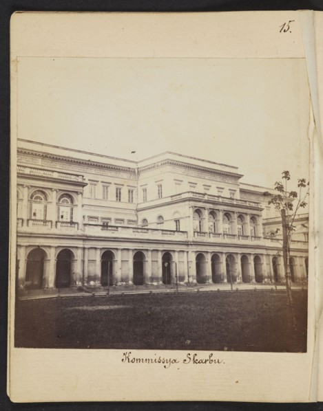 Palace of the Minister of Treasury of the Kingdom of Poland at Bankowy Square, designed by