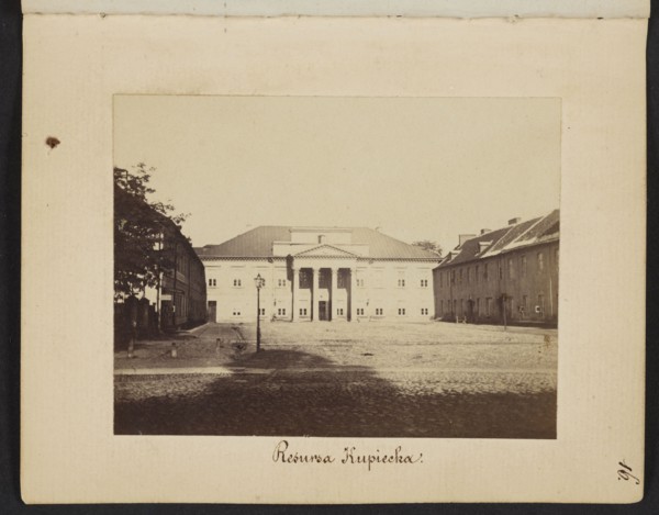 Warsaw. Resursa Kupiecka Former Mniszech Palace at Senatorska Street, Beyer, Karol 1818–1877
