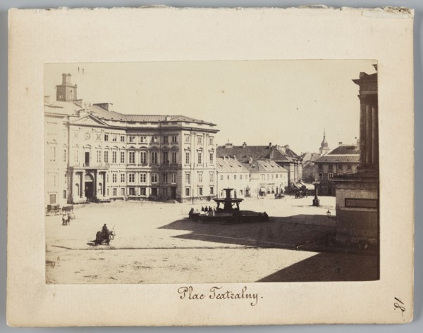 Theatre Square View of the Town Hall and Blanka Palace from Wierzbowa Street towards Castle Square,