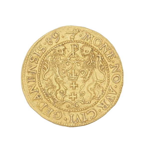 Gdansk ducat. Klüwer, Filip fl. 1588–1601 mintmaster, co-creator. Sigismund III Vasa King of
