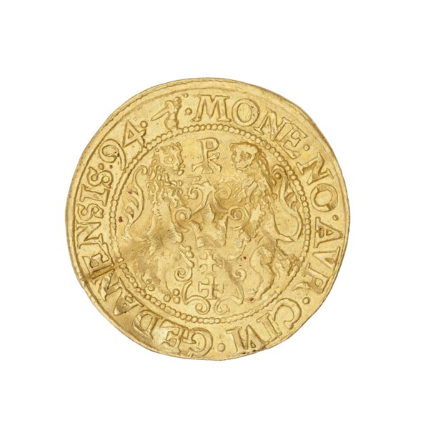 Gdansk ducat, Filip Klüwer fl. 1588–1601, mintmaster; Sigismund III Vasa King of Poland, r.