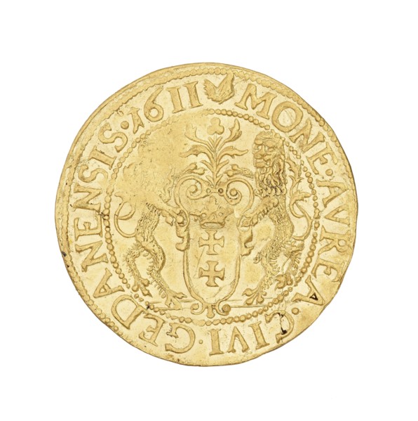 Gdansk ducat; Klüwer, Daniel fl. 1608–1618, mintmaster co-creator; Sigismund III Vasa King of
