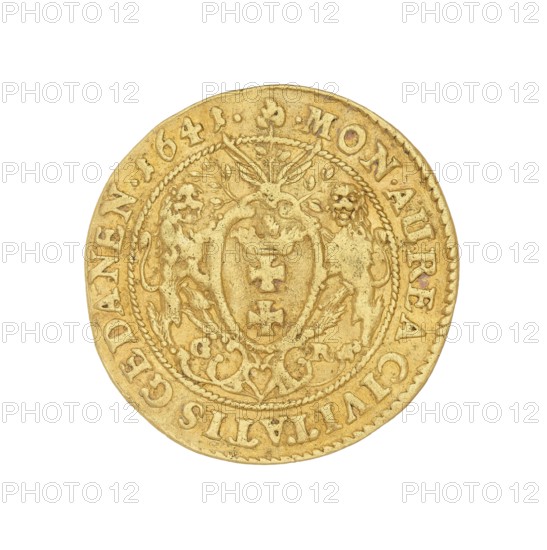 Gdansk ducat, Wladyslaw IV Vasa king of Poland; 1632–1648; maker: Rogge, Gerhard fl. 1639–1657,