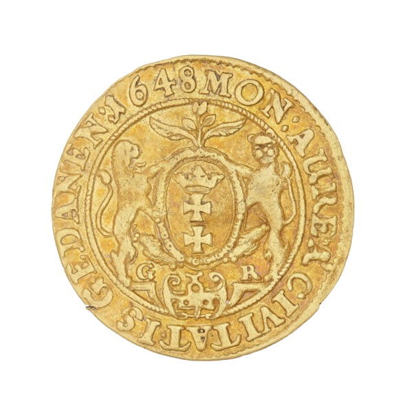 Gdansk ducat, Wladyslaw IV Vasa king of Poland; 1632–1648; maker: Rogge, Gerhard fl. 1639–1657,