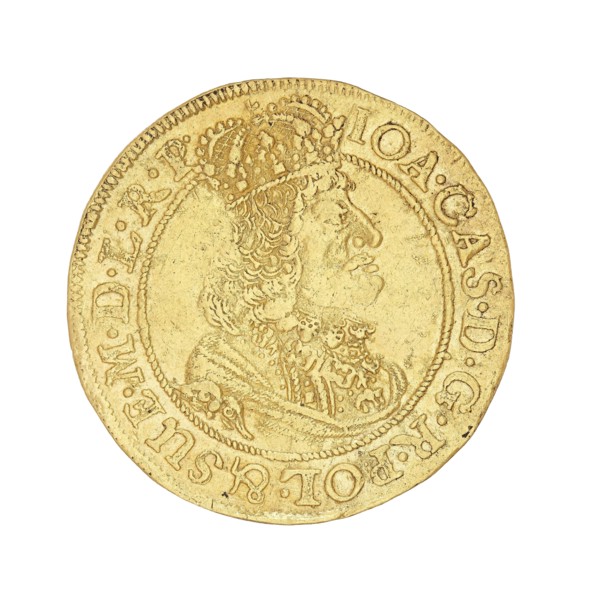 Gdansk ducat, John II Casimir Vasa King of Poland; 1648–1668, Lesse, Daniel mintmaster, 1656–1685,