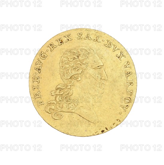Warsaw ducat; obverse: bust of Frederick Augustus King of Saxony, Duke of Warsaw; 1750–1827; maker: