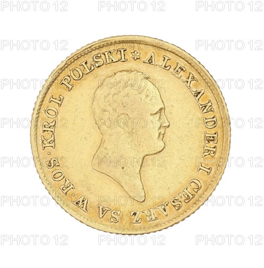 Polish double zloty — 50 zloty; maker: Jakub Benik 1772–1827, Intendant of the Mint; co-author: