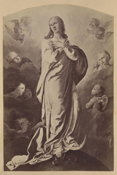 Photograph of a painting: Ignacy Jasinski 1833–1878, Immaculate Conception, from the church in Nowe