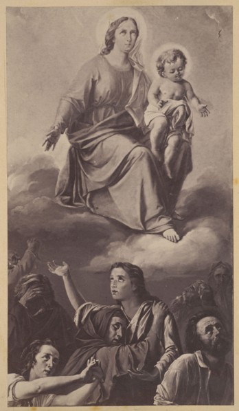 Photograph of a painting: Ignacy Jasinski 1833–1878, Protection of the Blessed Virgin Mary, 1867;