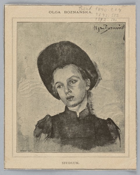 Reproduction of a painting: Olga Boznanska 1865–1940, Studyum; painting; Polish painting;