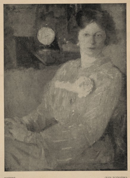 Reproduction of a painting: Olga Boznanska 1865-1940, Portrait; painting, Polish painting,