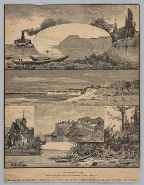 From the banks of the Vistula. 1. Dobrzyn. 2. The Reformed Church in Wloclawek. 3. Wyszogród. 4. St