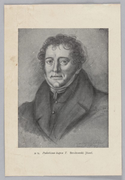 Reproduction of a drawing: Józef Brodowski 1772–1853, Portrait of the Merchant T., 1832, painting,