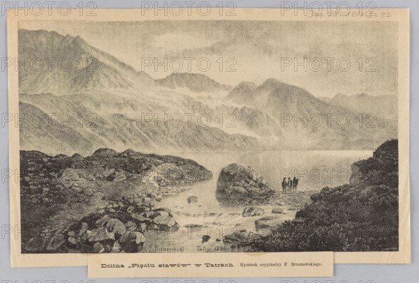 Valley of five ponds; Brzozowski, Feliks 1836-1892 draughtsman/author; reproduction of a painting;