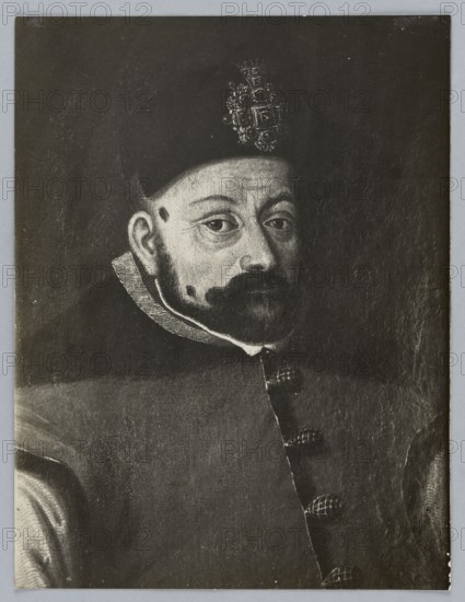 Photograph of a painting: portrait of Stefan Batory, unknown creator/photographer; subject: Stefan