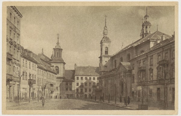 Warsaw. Dluga Street, Bulhak, Jan 1876–1950 photographer, St. Wojciech Printing House and Bookstore