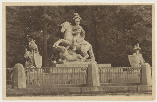 Warsaw. Monument to King Jan Sobieski, photograph by Jan Bulhak 1876–1950; co-creator: St.