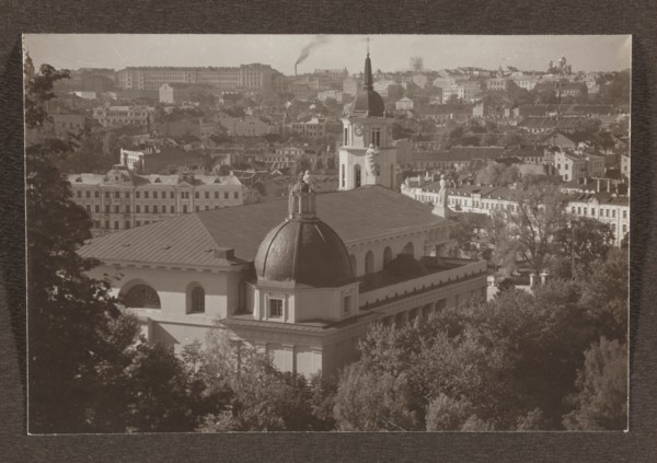 Cathedral. General view; photograph titled Vilnius, volume 1, Bulhak, Jan 1876–1950, panorama of