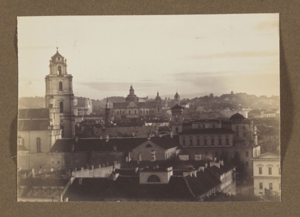 St. John's Church; photograph, 1912; panoramic view of Vilnius; photographer Jan Bulhak 1876–1950;
