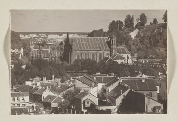 Bernardine Church; photograph, 1912, panoramic view of Vilnius; photographic print, height 10.5 cm,
